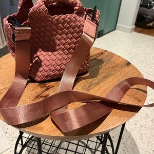 NAGHEDI Woven Pink crossbody Bag